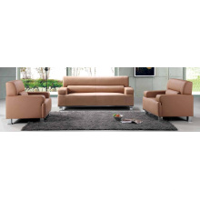 Mobília do hotel 1 + 1 + 3 grupos confortáveis ​​do sofá da mobília de couro da sala de espera